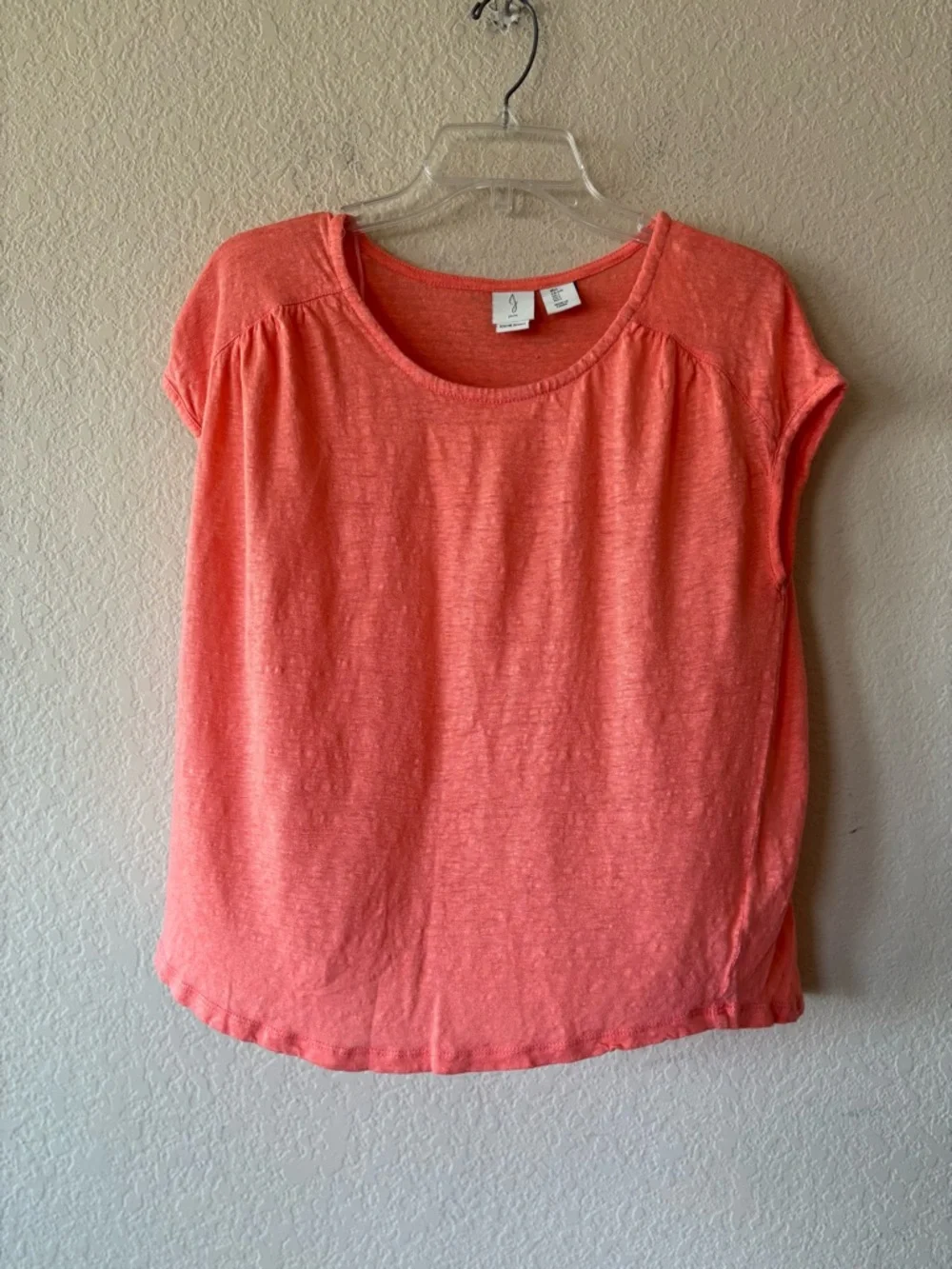 Joie Women's 100% Linen‎ Top Blouse Shirt Orange Size Large